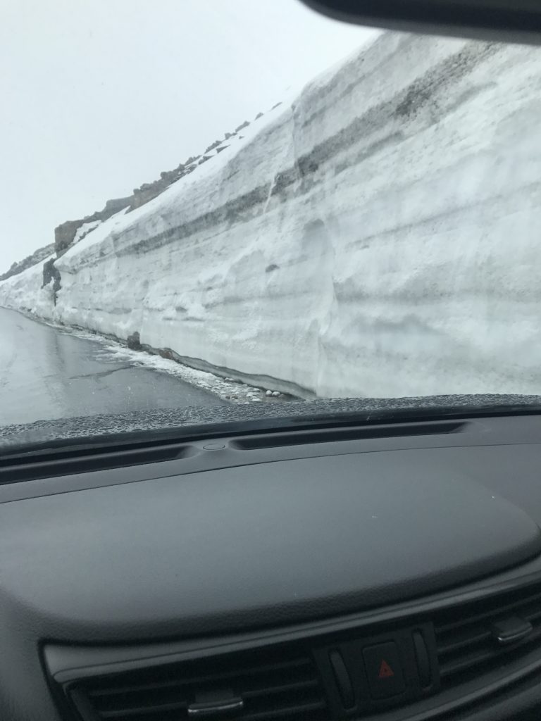 The drive up Mount Evans